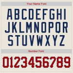 Custom Cream Red-Navy Authentic Baseball Jersey