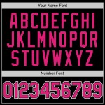 Custom Black Hot Pink-White Two-Button Unisex Softball Jersey