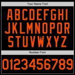 Custom Black Orange Bomber Full-Snap Varsity Letterman Two Tone Lapel Collar Byron Jacket