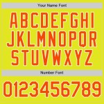Custom Neon Yellow Orange-White Authentic Baseball Jersey