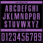 Custom Black Medium Purple Sublimation Soccer Uniform Jersey